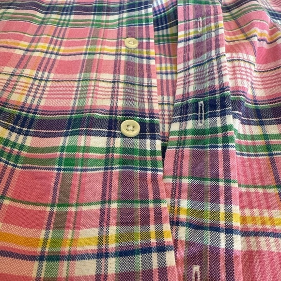 Ralph Lauren Cotton Plaid Button Down Shirt / large - Picture 8 of 12
